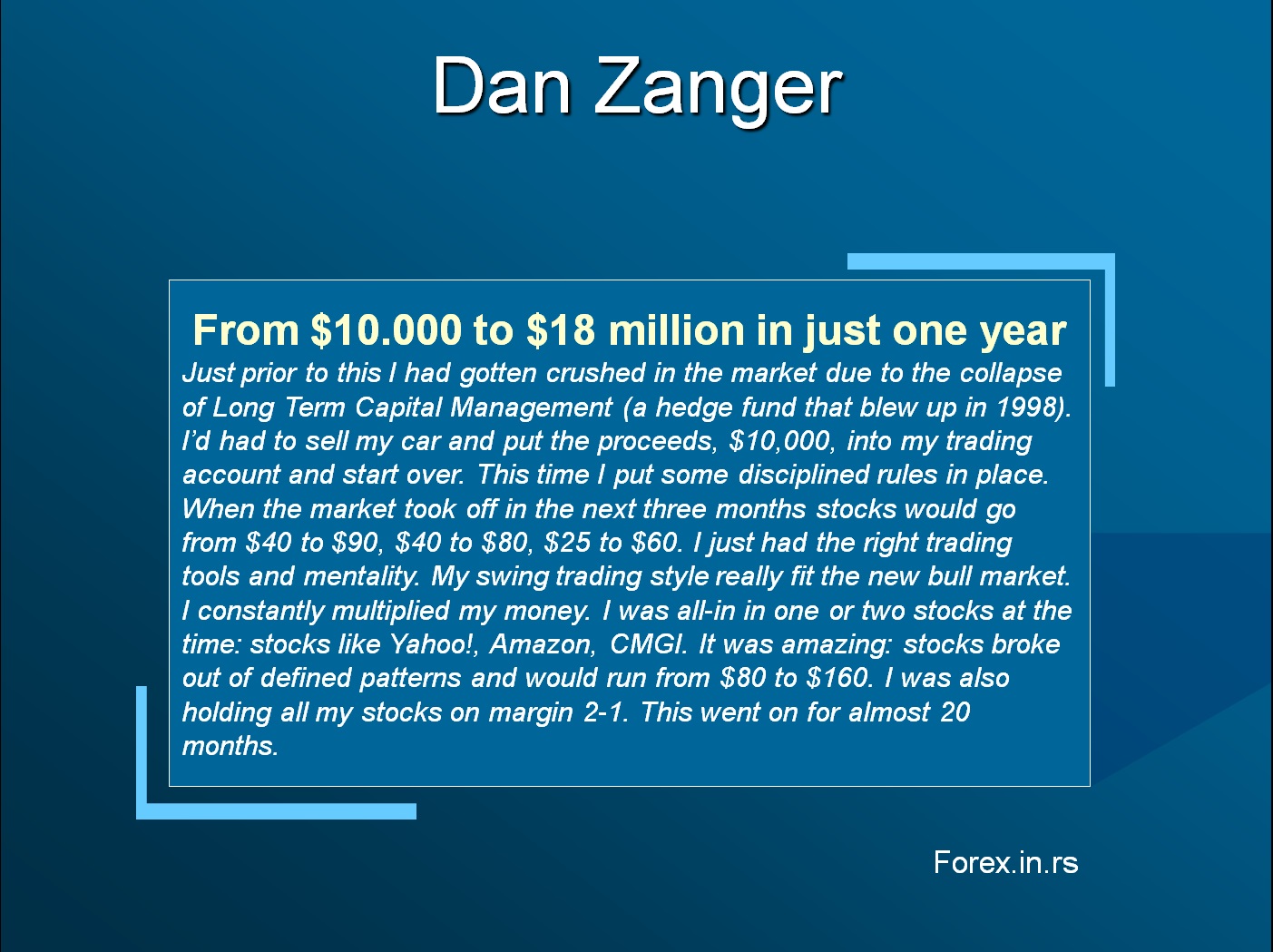 Dan Zanger Chart Pattern Reviews